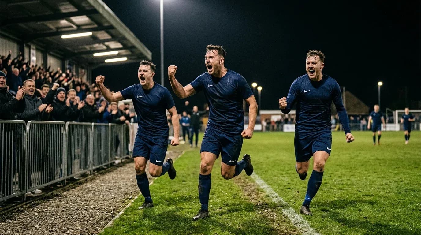 Torjubel nach dem Ausgleich in der 83. Minute