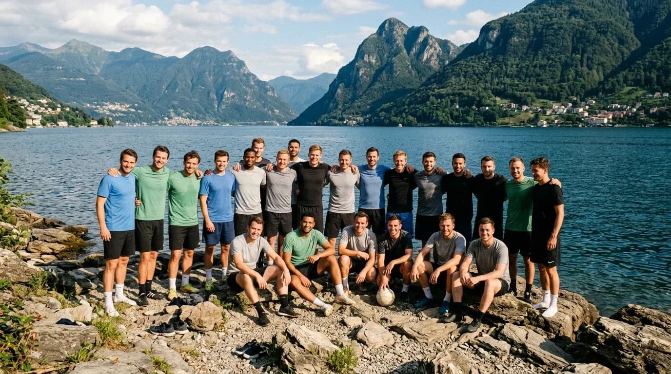 Gruppenfoto am Lago Maggiore